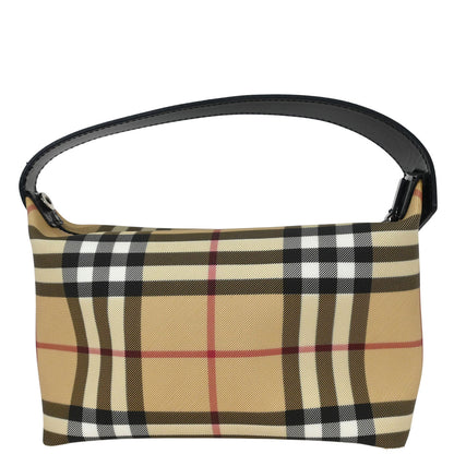 Burberry Beige Black Burberry Check Handbag
