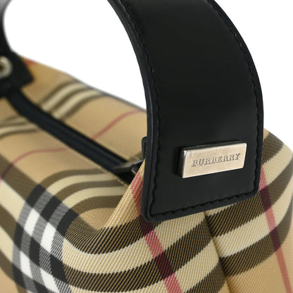 Burberry Beige Black Burberry Check Handbag