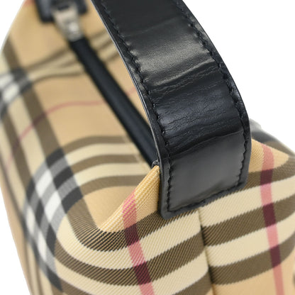 Burberry Beige Black Burberry Check Handbag
