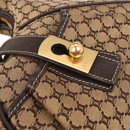 Celine * Brown Canvas Macadam Handbag