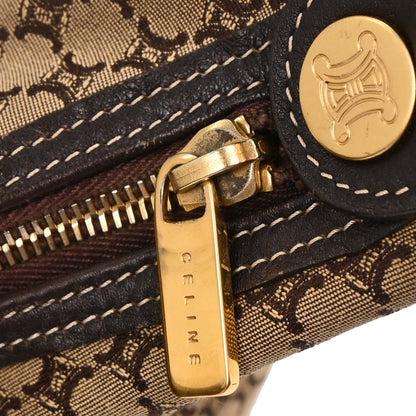 Celine * Brown Canvas Macadam Handbag