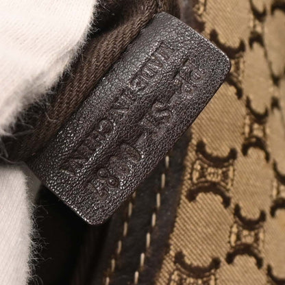 Celine * Brown Canvas Macadam Handbag