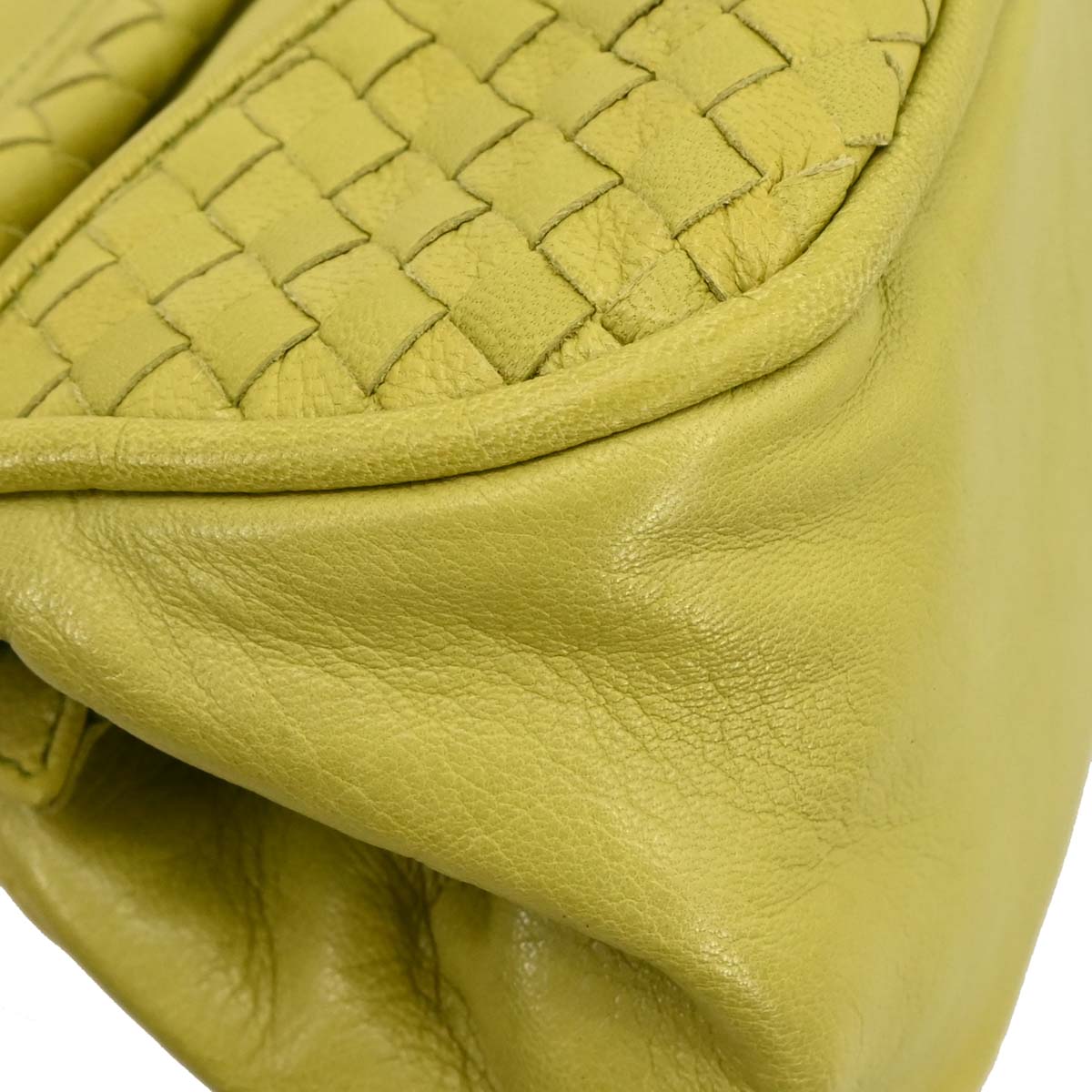 Bottega Veneta Green Intrecciato Handbag