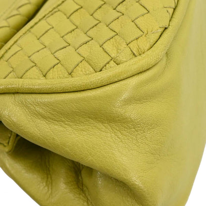 Bottega Veneta Green Intrecciato Handbag