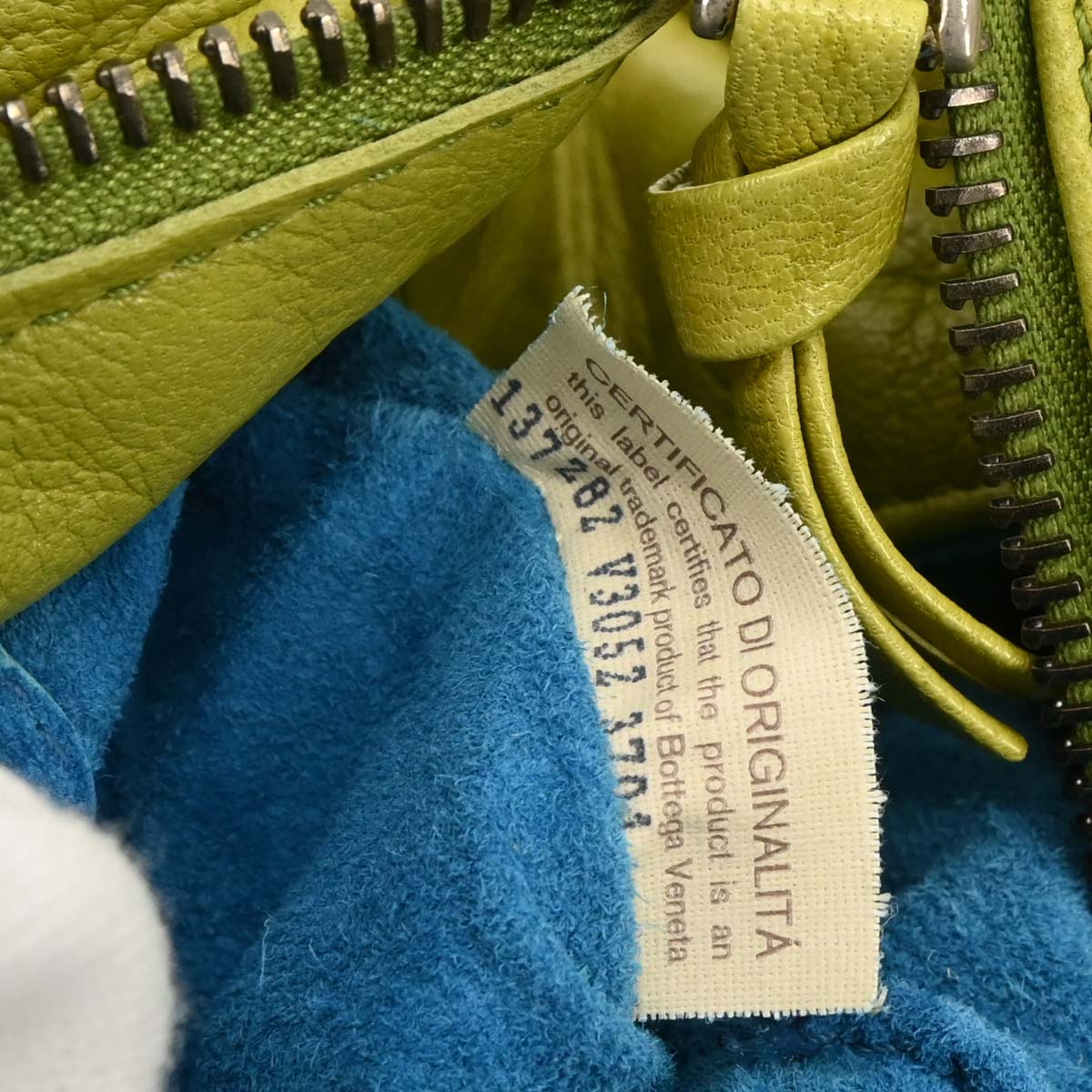 Bottega Veneta Green Intrecciato Handbag