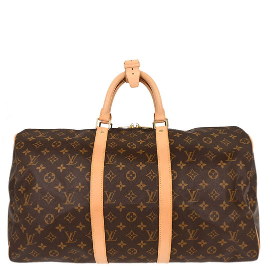 Louis Vuitton Monogram Keepall 50 Duffle Travel Handbag M41426