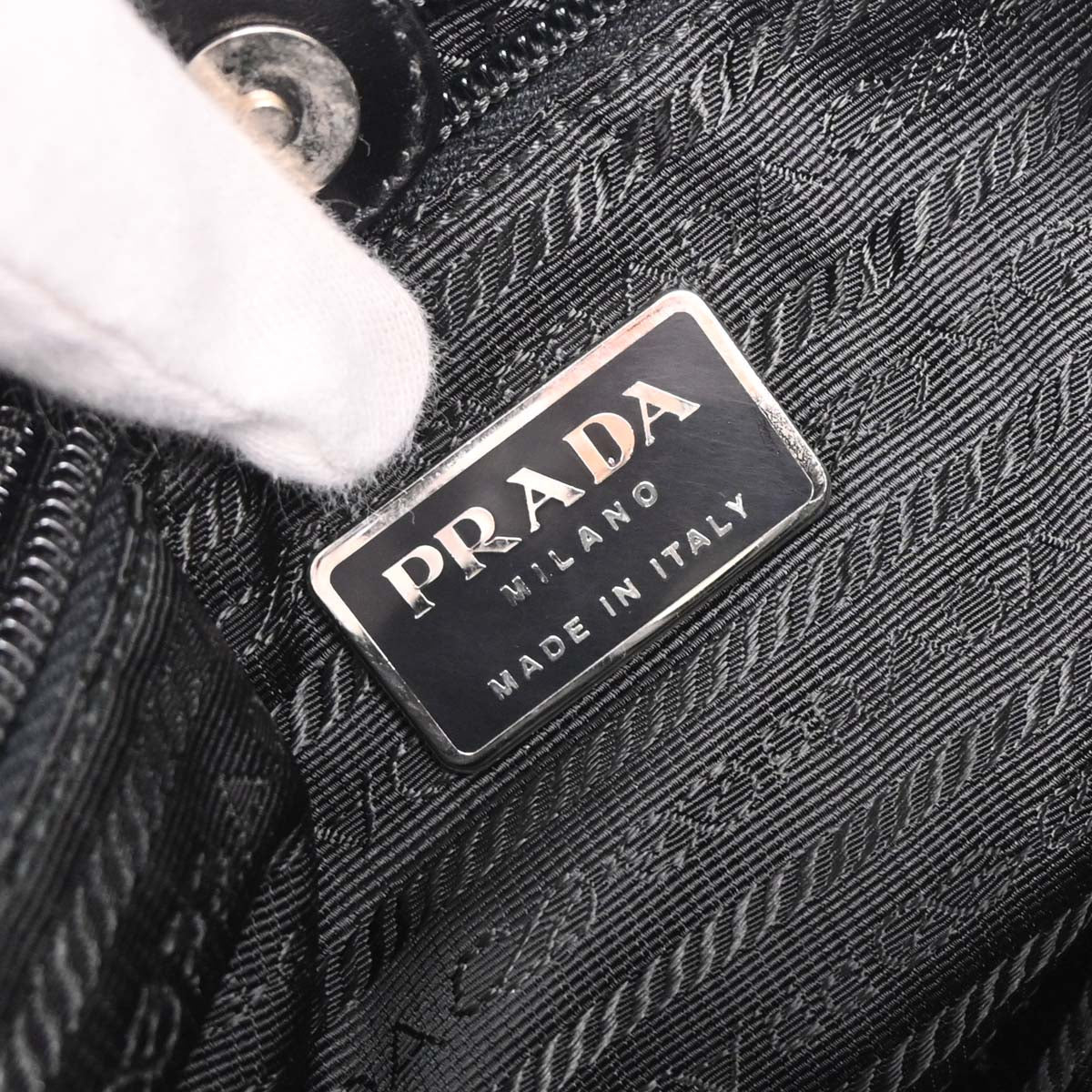 Prada Black Nylon Tote Handbag