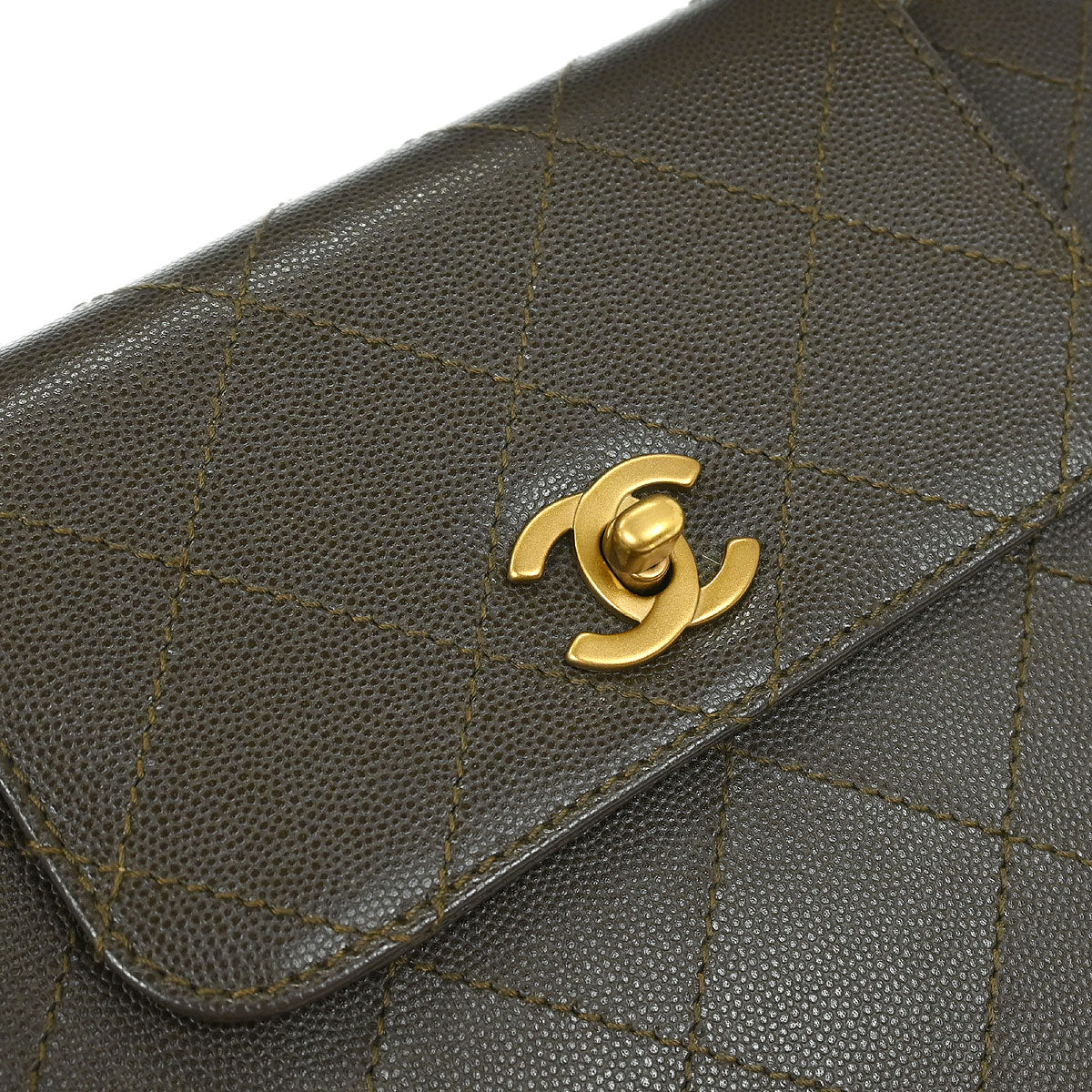 Chanel 1997-1999 Brown Caviar Handbag