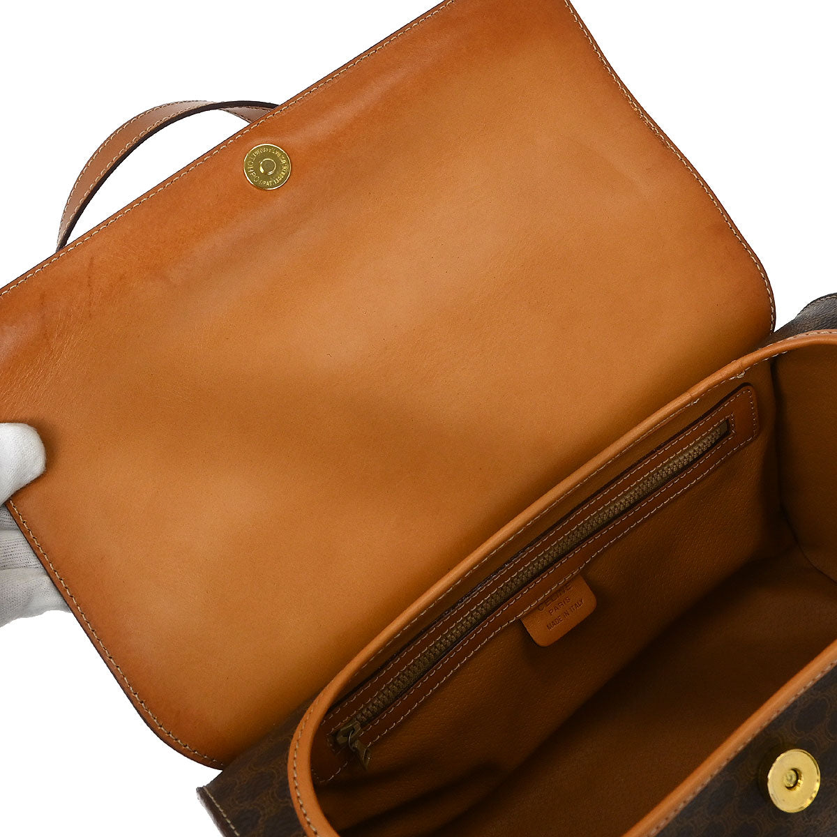 Celine Brown Macadam Handbag