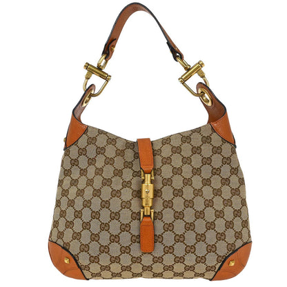 Gucci Brown Jackie GG Hobo Bag