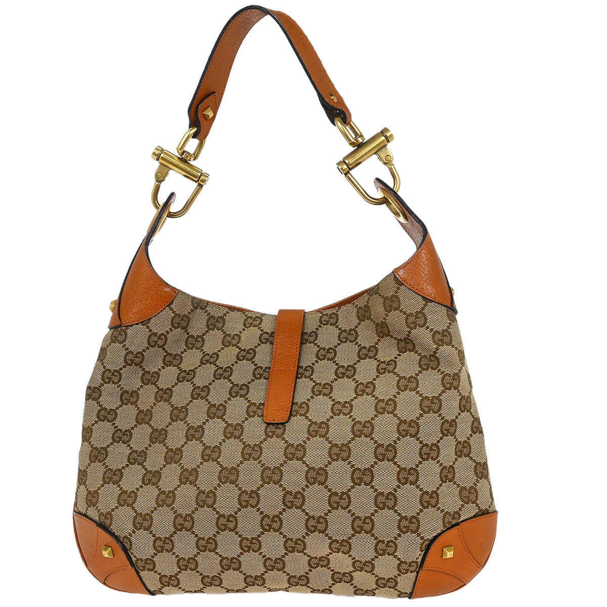 バッグ Gucci GG Jackie Hobo Bag Leather Brown Gucci Brown Jackie GG Hobo Bag – AMORE Vintage Tokyo