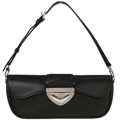 Louis Vuitton Black Epi Pochette Montaigne Handbag M59292
