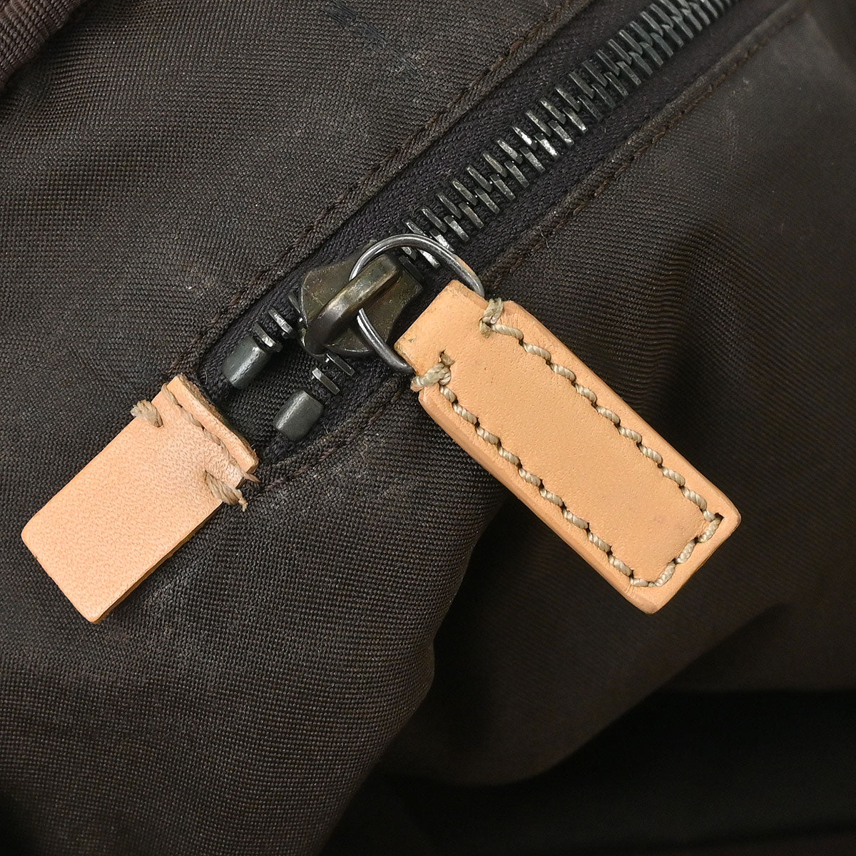 Fendi Beige Brown Zucchino Travel Handbag