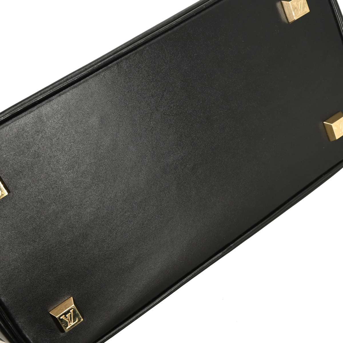 Louis Vuitton Black Suhali Lockit PM Tote Handbag M91888