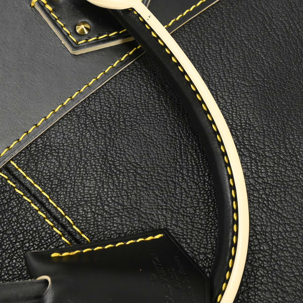 Louis Vuitton Black Suhali Lockit PM Tote Handbag M91888