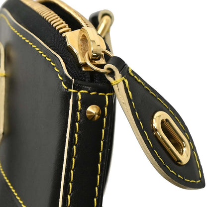 Louis Vuitton Black Suhali Lockit PM Tote Handbag M91888