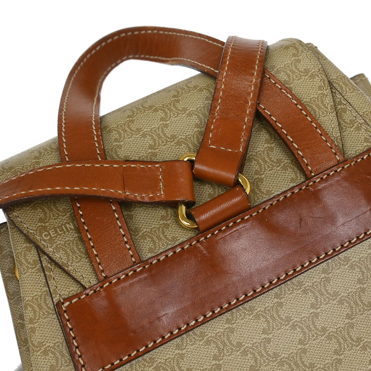 Celine Beige Macadam Backpack