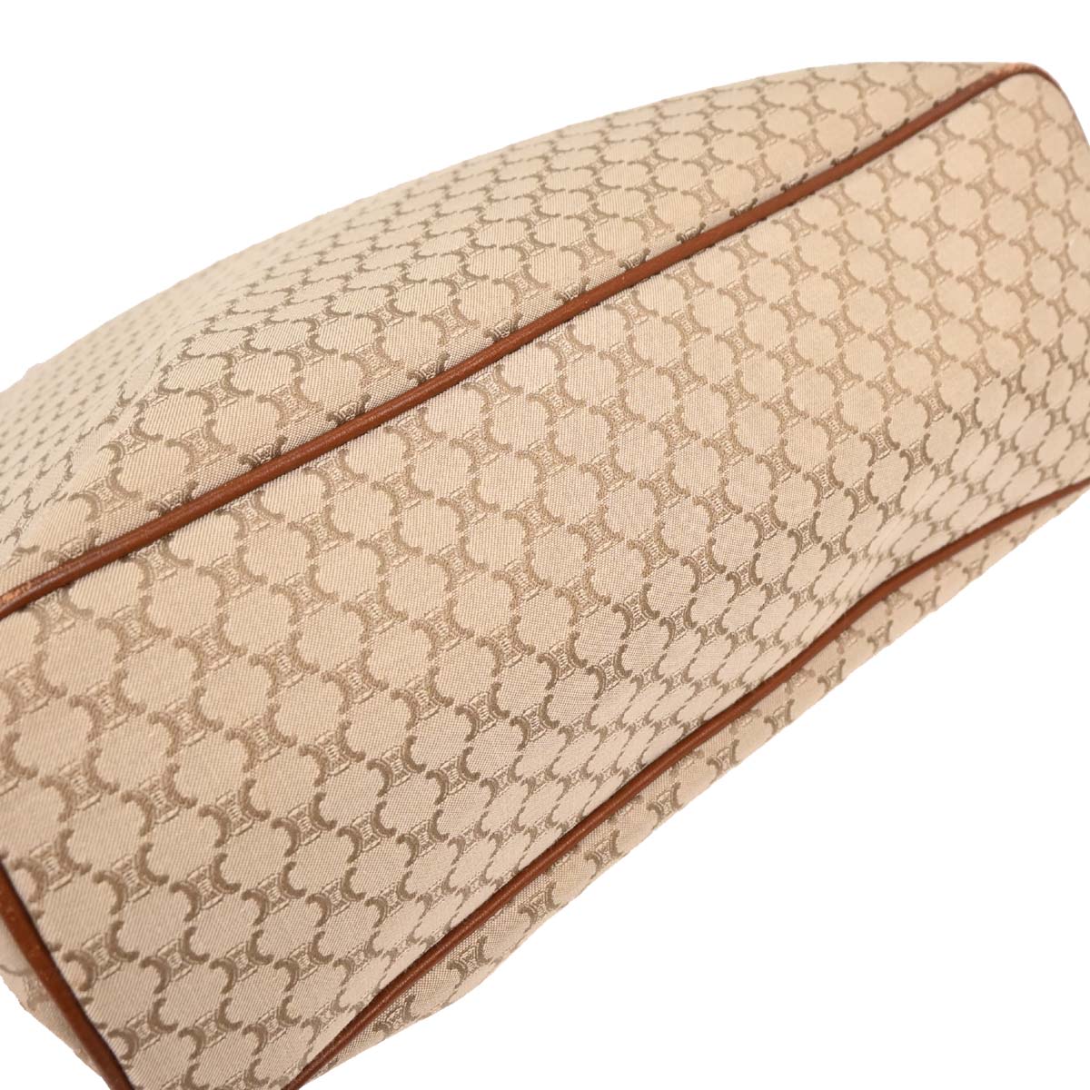 Celine * White Canvas Macadam Tote Handbag