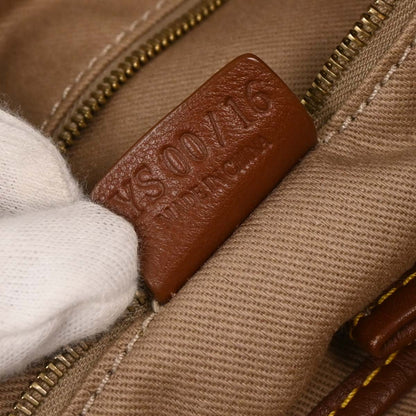 Celine * White Canvas Macadam Tote Handbag