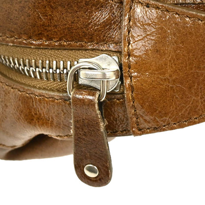 Celine Brown Patent Leather Handbag