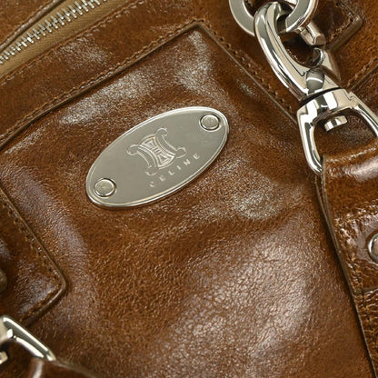 Celine Brown Patent Leather Handbag