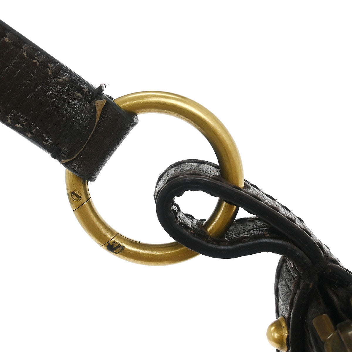 Gucci Brown Horsebit GG Handbag