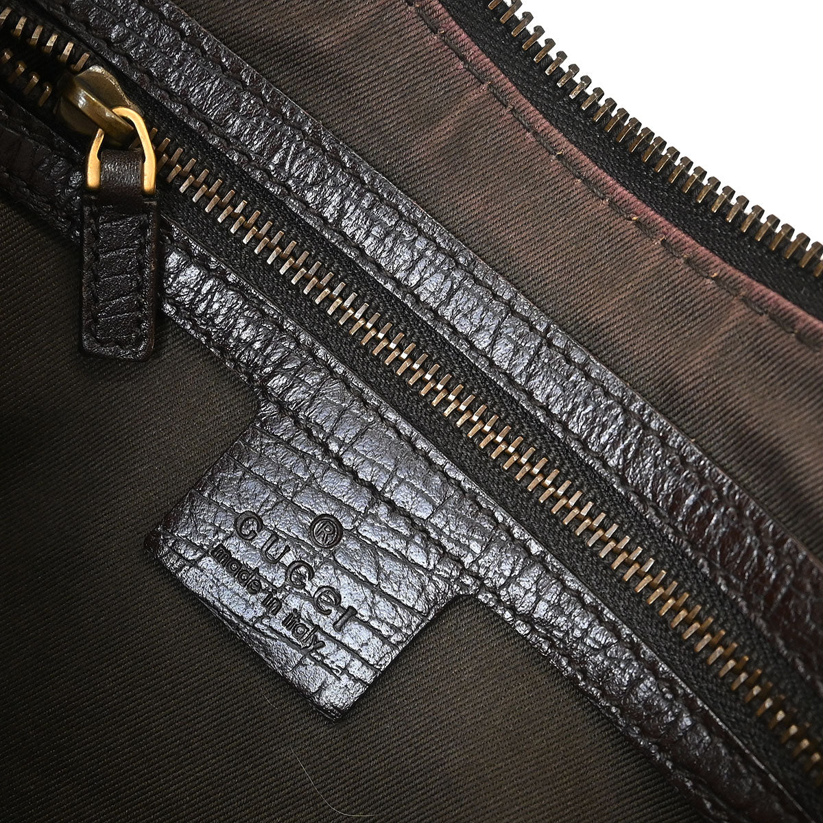 Gucci Brown Horsebit GG Handbag