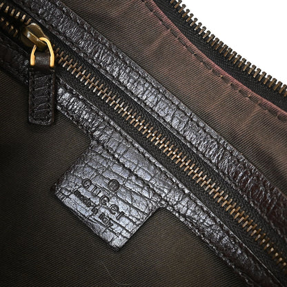 Gucci Brown Horsebit GG Handbag