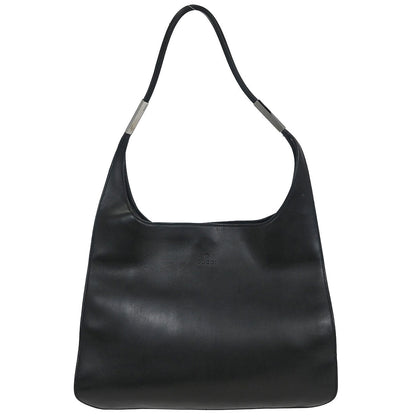 Gucci Black Leather Hobo Handbag