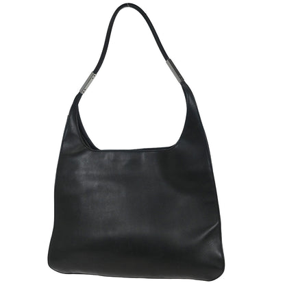 Gucci Black Leather Hobo Handbag