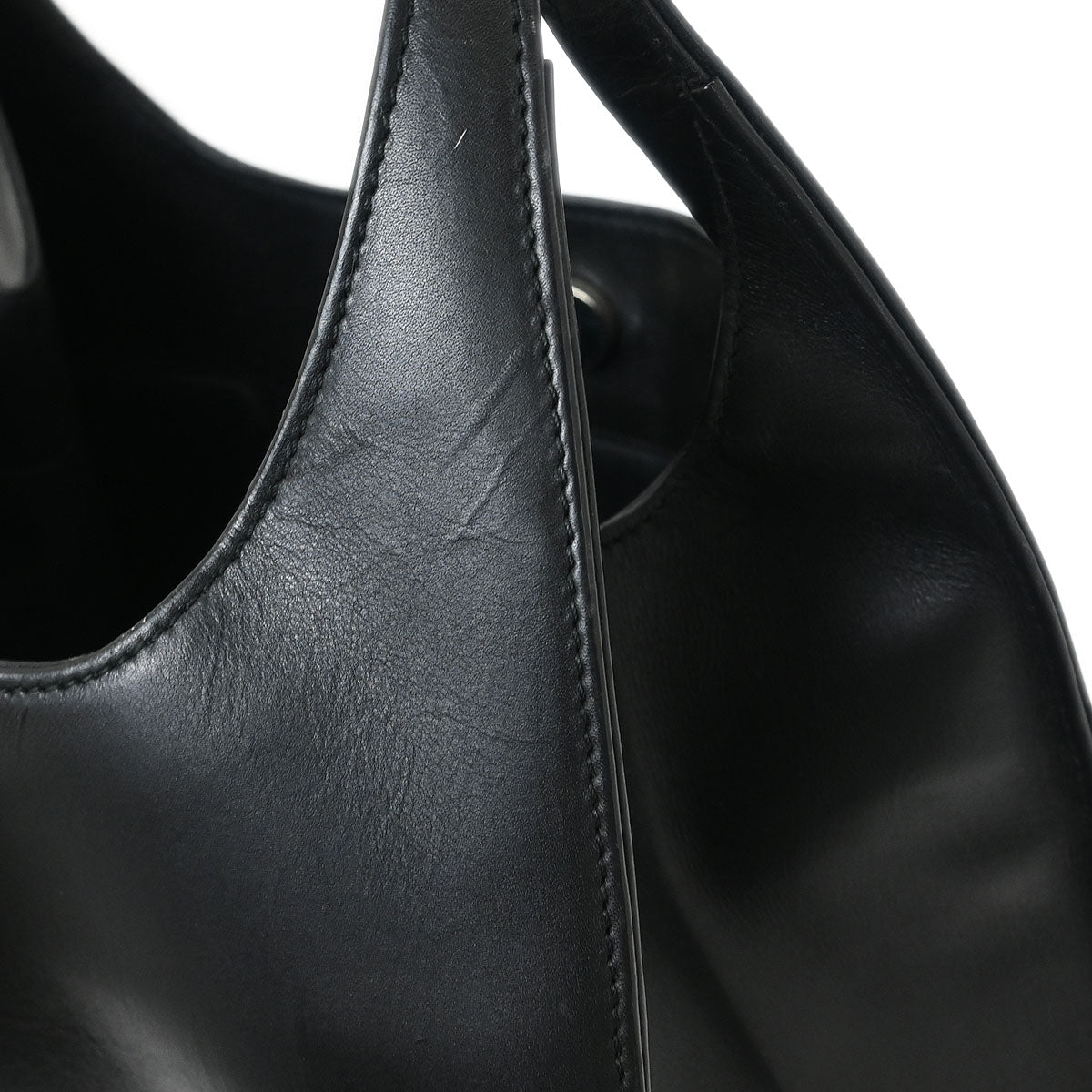 Gucci Black Leather Hobo Handbag