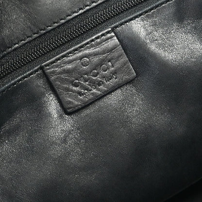 Gucci Black Leather Hobo Handbag