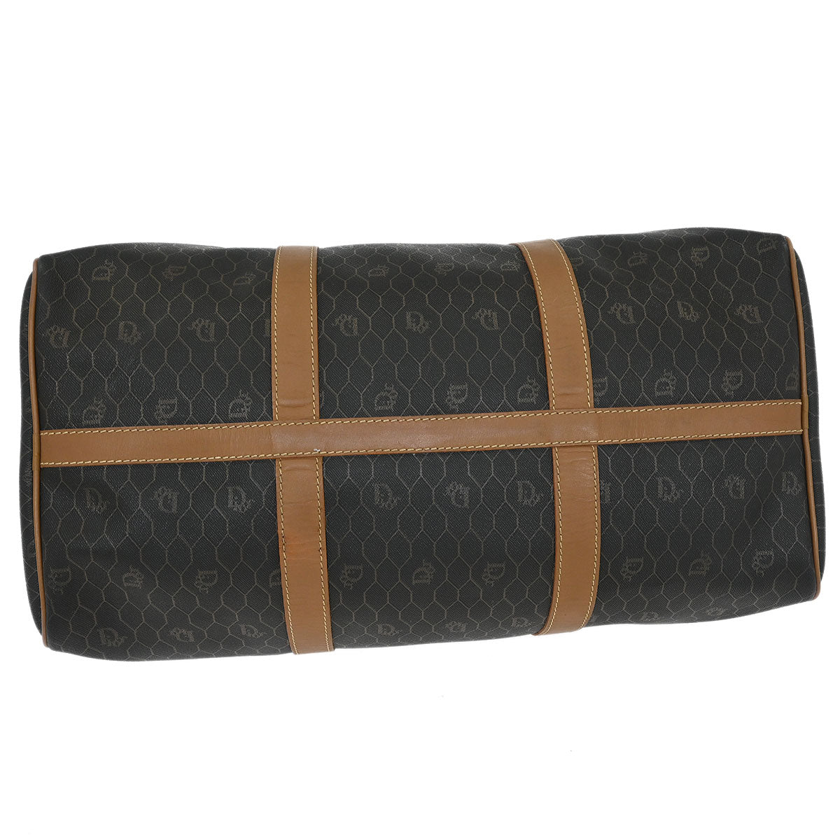 Christian Dior Black Honeycomb Duffle Bag