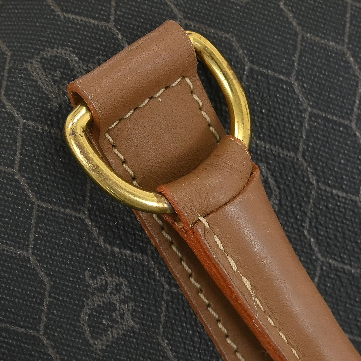 Christian Dior Black Honeycomb Duffle Bag