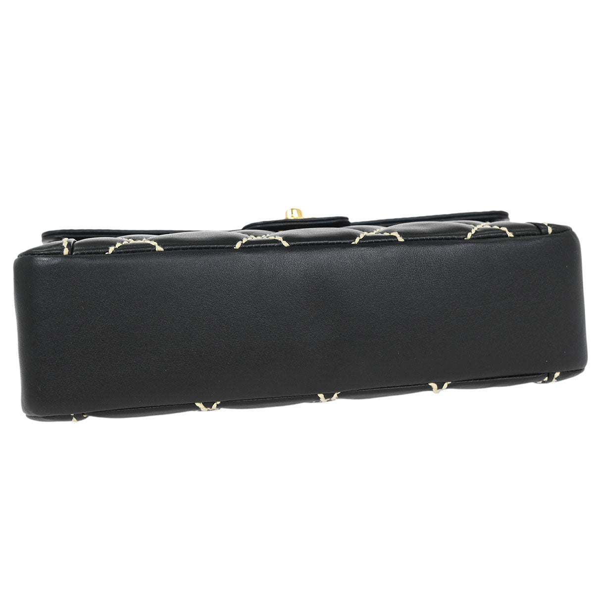 Chanel 2005-2006 Black Calfskin Wild Stitch Handbag