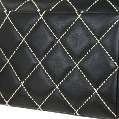 Chanel 2005-2006 Black Calfskin Wild Stitch Handbag