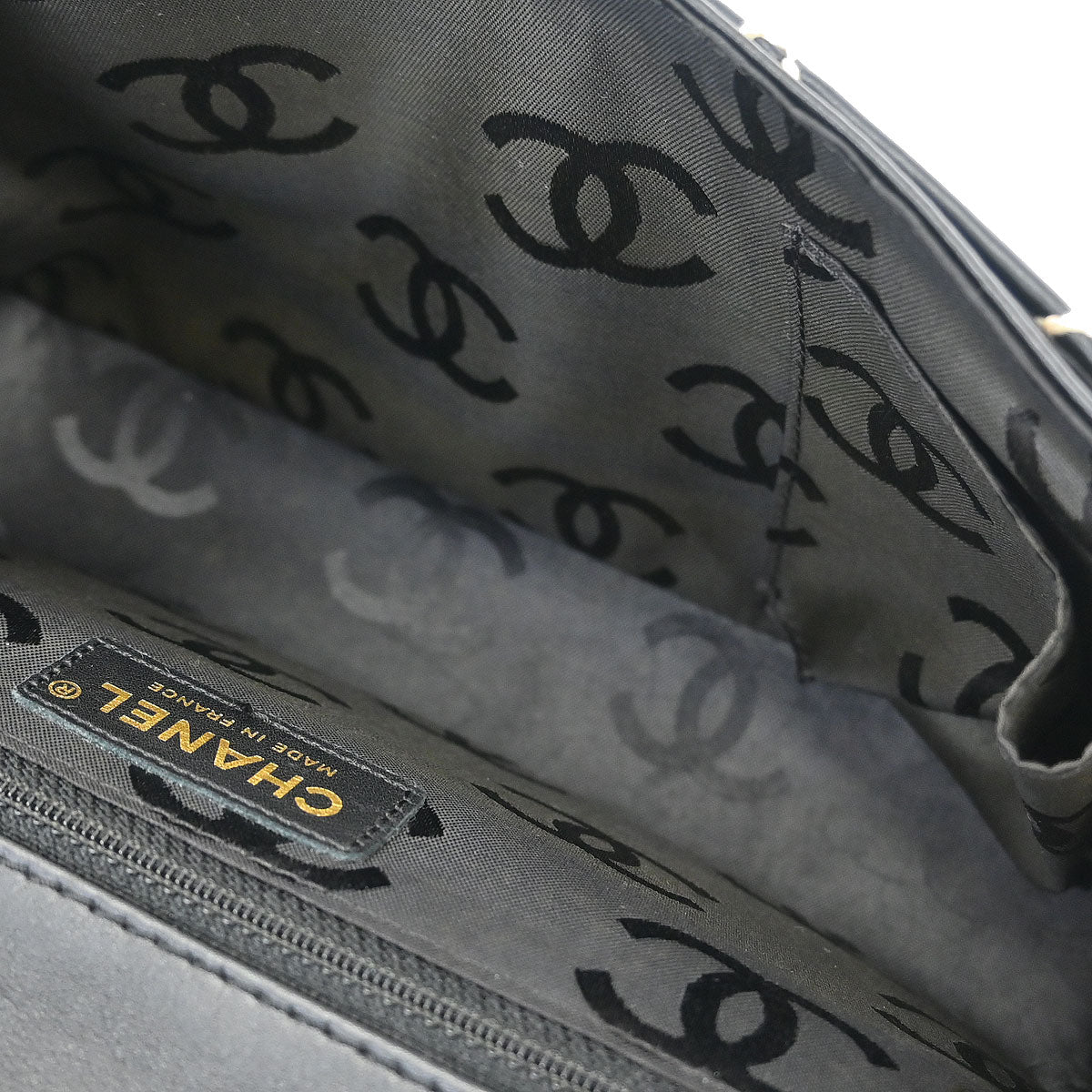 Chanel 2005-2006 Black Calfskin Wild Stitch Handbag