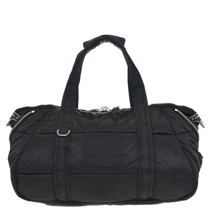 Chanel 2005-2006 Black Nylon Sport Line Gym Bag