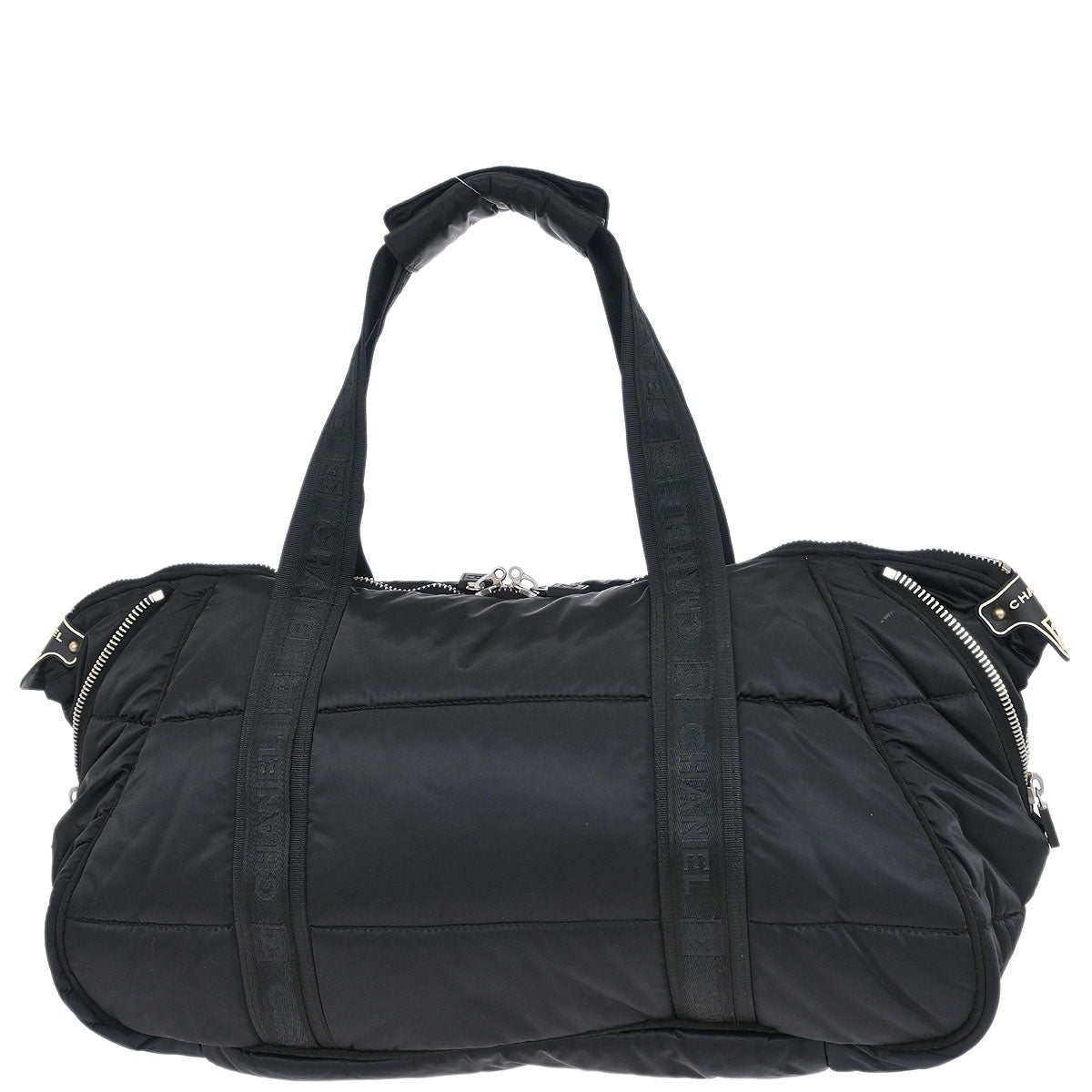 Chanel 2005-2006 Black Nylon Sport Line Gym Bag