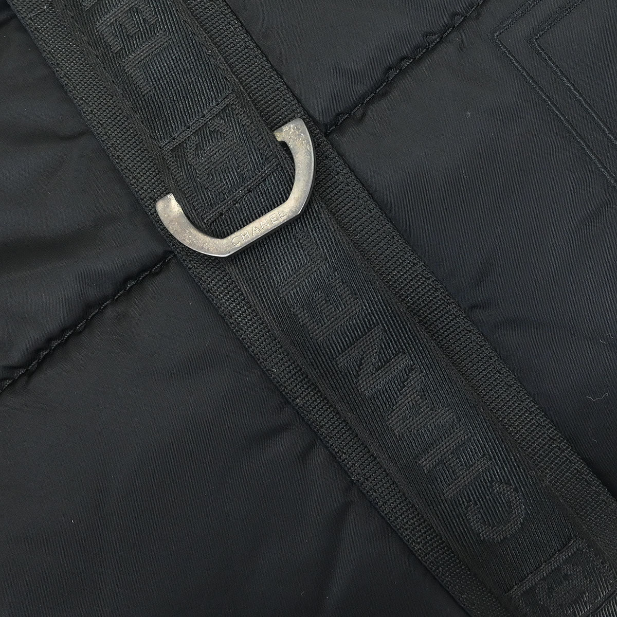 Chanel 2005-2006 Black Nylon Sport Line Gym Bag