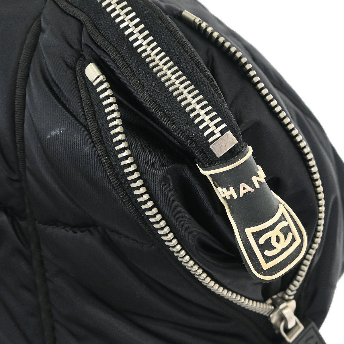 Chanel 2005-2006 Black Nylon Sport Line Gym Bag