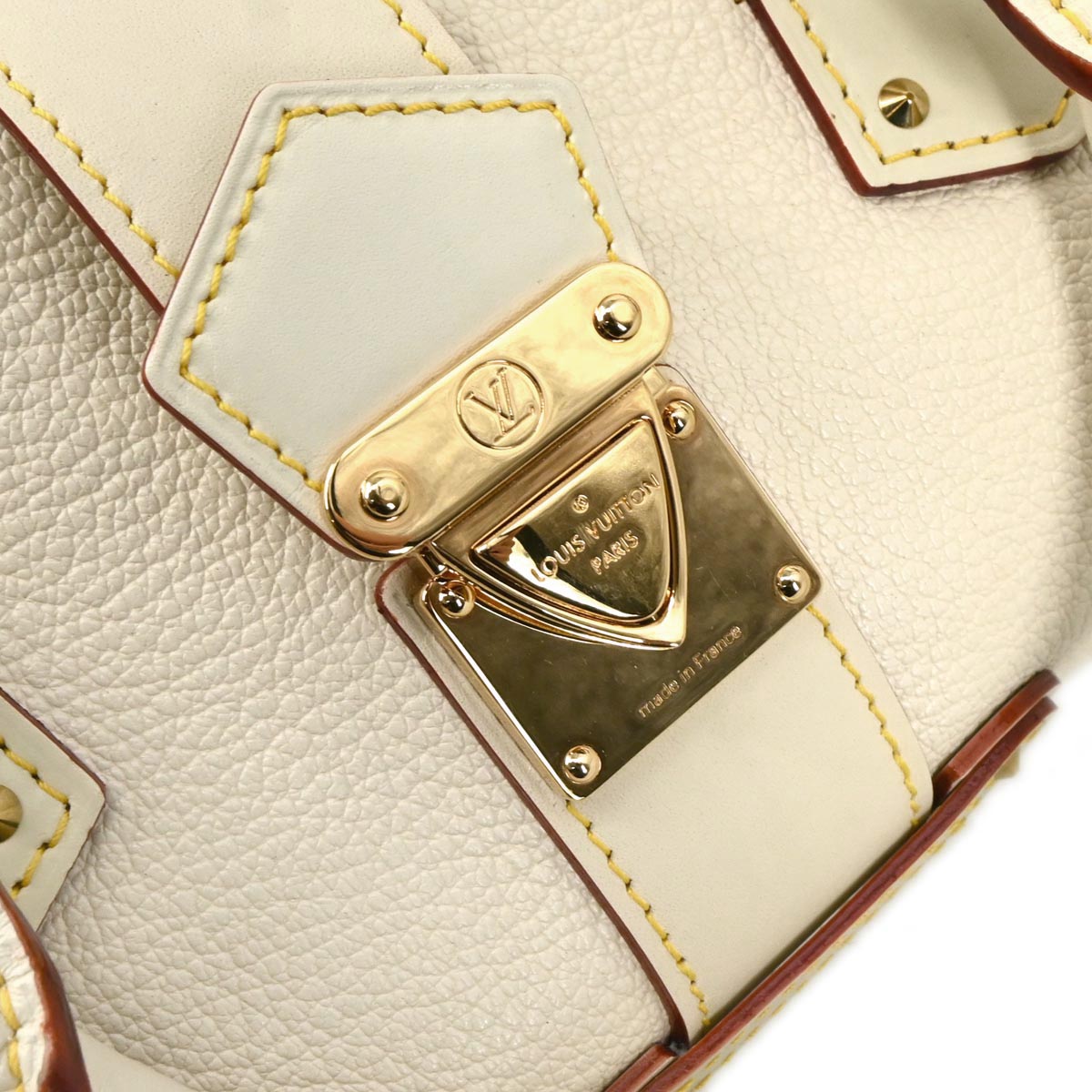 Louis Vuitton White Suhali Epanoui PM Handbag M91850