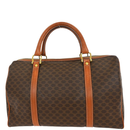 Celine Brown Macadam Duffle Handbag