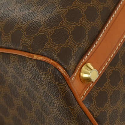Celine Brown Macadam Duffle Handbag