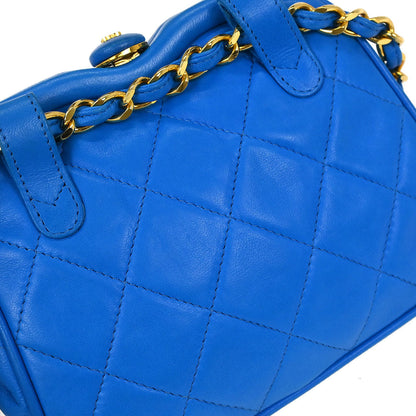 Chanel 1989-1991 Blue Lambskin Fringe Bum Bag