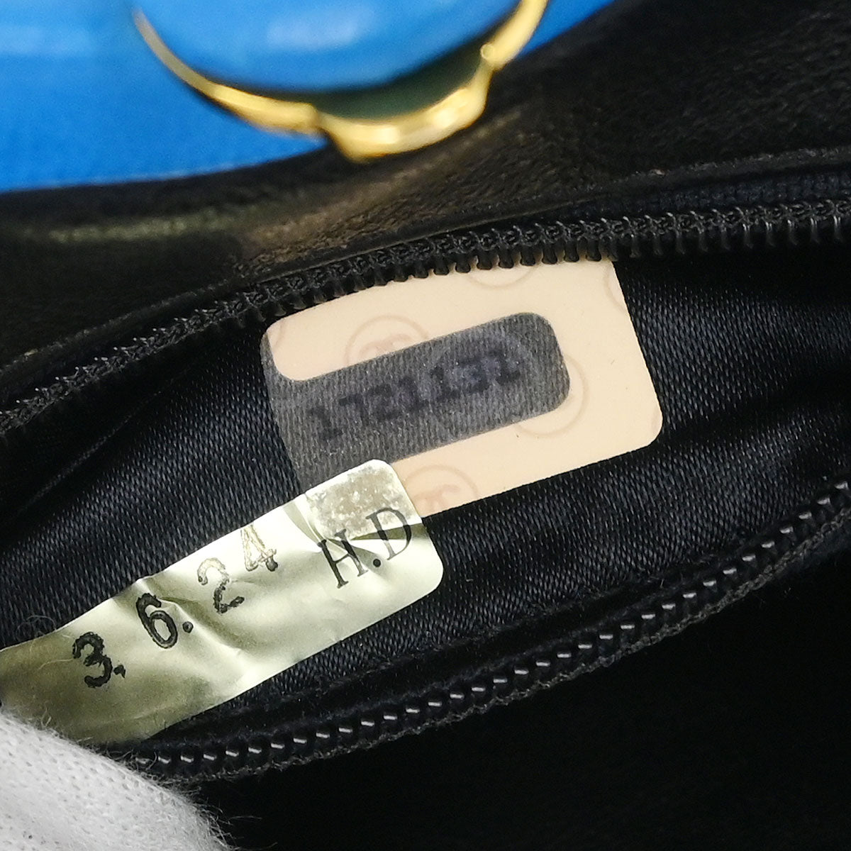 Chanel 1989-1991 Blue Lambskin Fringe Bum Bag