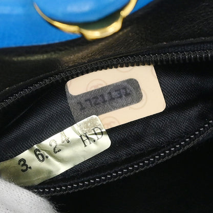 Chanel 1989-1991 Blue Lambskin Fringe Bum Bag