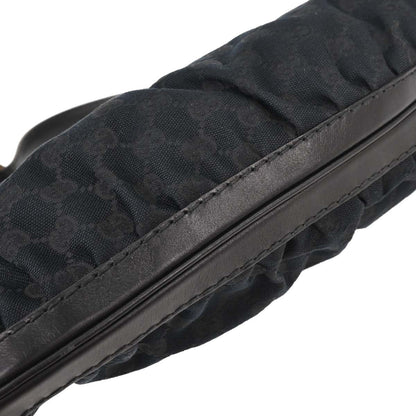 Gucci Black Canvas GG Queen Hobo Handbag