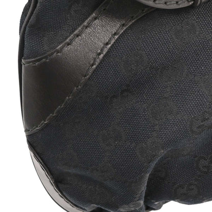 Gucci Black Canvas GG Queen Hobo Handbag