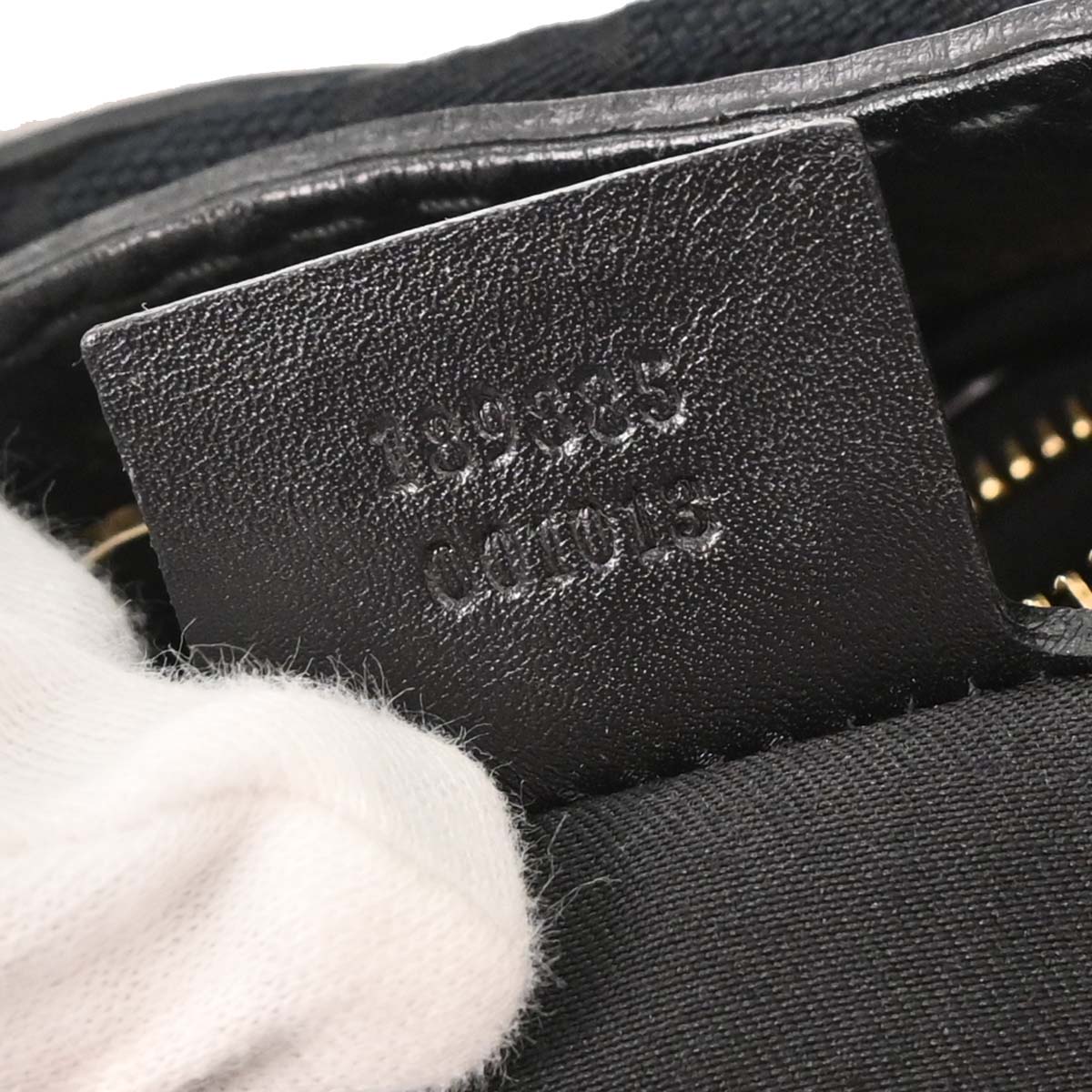 Gucci Black Canvas GG Queen Hobo Handbag
